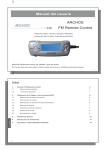 ARCHOS FM Remote Control Manual del usuario