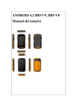 ANDROID 4.2 BRVV9, BRVV8 Manual del usuario