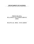 Manual del Programa Planilla 2001