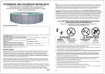 2011 Spanish Pro-Series Round Frame Pool Manual