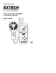 Manual del usuario Térmo-Anemómetro PCM/MCM + Termómetro