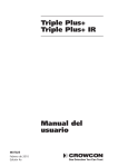 Triple Plus+ Triple Plus+ IR Manual del usuario