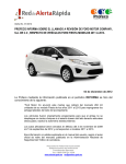 Alerta Ford Fiesta modelos 2011 a 2013