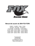 Manual del usuario de 2004 FOX FORX