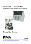 Teclado de LEDs RXN-416 Manual del Usuario