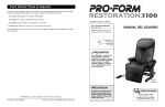 MANUAL DEL USUARIO - Icon Heath & Fitness