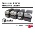 Impresoras C-Series Manual del Usuario