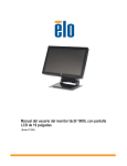 Manual del usuario del monitor táctil 1900L con pantalla LCD de 19