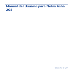Manual del Usuario para Nokia Asha 205