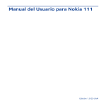 Manual del Usuario para Nokia 111