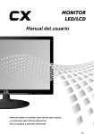 MONITOR LED/LCD Manual del usuario