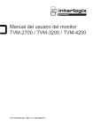 Manual del usuario del monitor TVM-2700 / TVM-3200 / TVM-4200