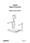 PS400 Digital Visualizer Manual del usuario