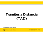 Trámites a Distancia (TAD) - Ciudad Autónoma de Buenos Aires