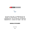 Descargar Manual de Usuario - Observatorio Peruano de Productos