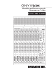 Mezclador analógico premium de 16 canales con FireWire