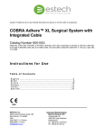 COBRA Adhere™ XL Surgical System with Integrated Cable