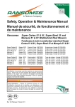 Safety, Operation & Maintenance Manual Manuel de