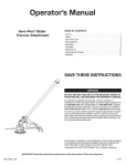 operator`s manual