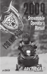Snowmobile Operator`s Manual