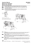 200-2843 Operator Manual Manuel de l`opérateur Manual del