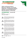 Safety and Operation Manual Manuel de l`opérateur et de sécurité