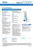 Specifications GENIE GL