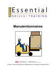 Formation en compétences essentielles : Manutentionnaires