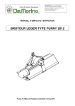 BROYEUR LEGER TYPE FUNNY 2012