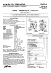 MANUEL DE L`OPÉRATEUR PD15P-X - TECH