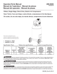 200-2929 Operator-Parts Manual Manuel de l`opérateur