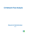 CA Network Flow Analysis - Manuel de l`administrateur