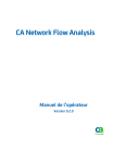 CA Network Flow Analysis - Manuel de l`opérateur