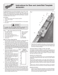 Instructions for Door and Jamb Butt Template 49