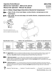 Operator-Parts Manual Manuel de l`opérateur