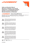 Safety and Operation Manual Manuel de l`opérateur et