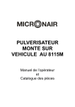 PULVERISATEUR MONTE SUR VEHICULE AU 8115M