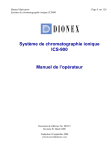 Système de chromatographie ionique ICS