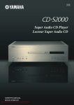 Yamaha CD-S2000 User Guide Manual