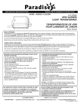 TRANSFORMATEUR DE 45W POUR LUMIÈRES DE JARDIN