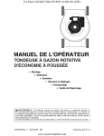 TONDEUSE À GAZON ROTATIVE D`ÉCONOMIE À POUSSÉE