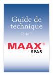 Guide de technique - Nos modèles de spas