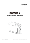 DOMUS 4 User manual