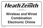 Wireless and Wired Combination Electronic Chime