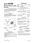 Motion Sensor Light Control