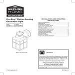 DUALBRITE® Motion Sensing Decorative Light