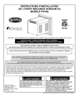 instructions d`installation de l`évent mécanisé horizontal modèle pvh58