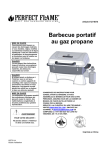 Barbecue portatif au gaz propane