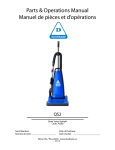 Parts & Operations Manual Manuel de pièces et d