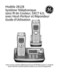 Modèle 28128 Système Téléphonique sans fil de Couleur, DECT